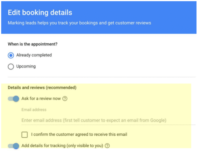 Customer Reviews in LSA